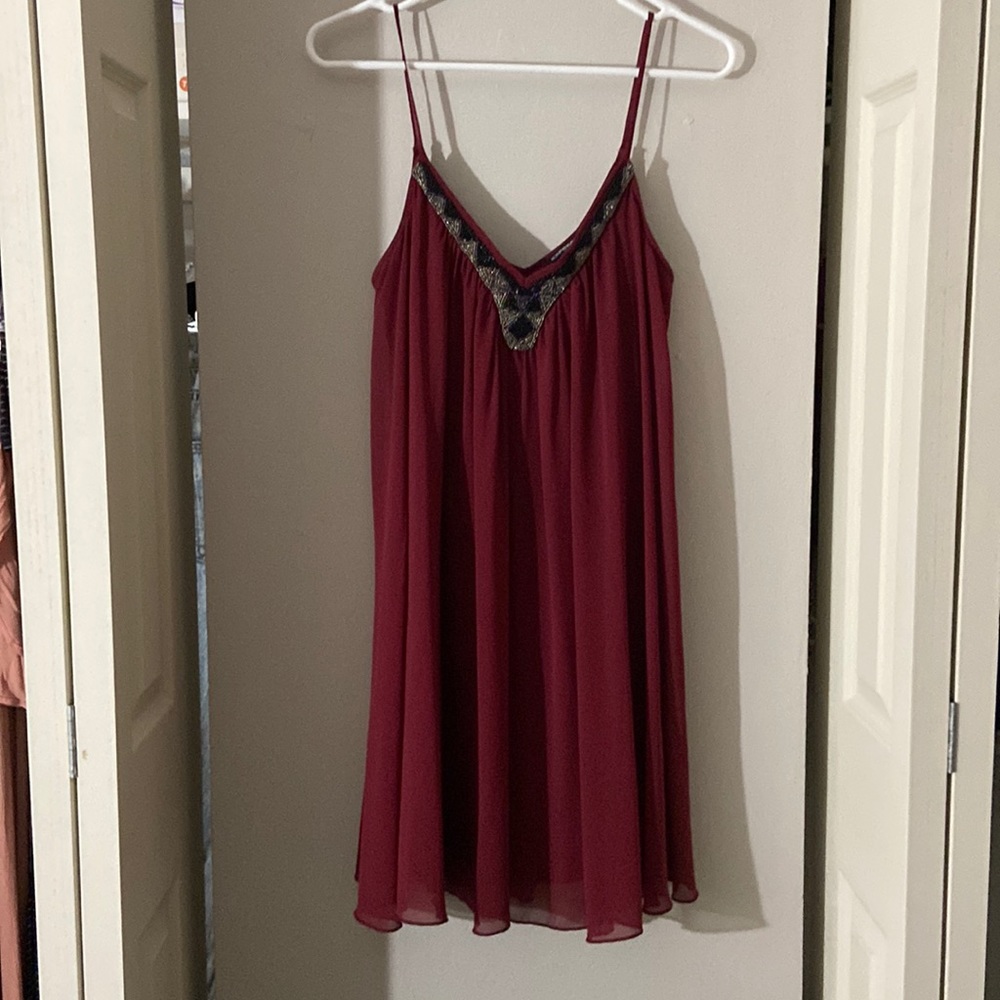 Burgundy Dress